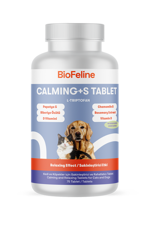 Kedi & Köpek İçin Sakinleştirici Tablet – Stres ve Gerginlik Dönemleri, 75 Adet | BioFeline