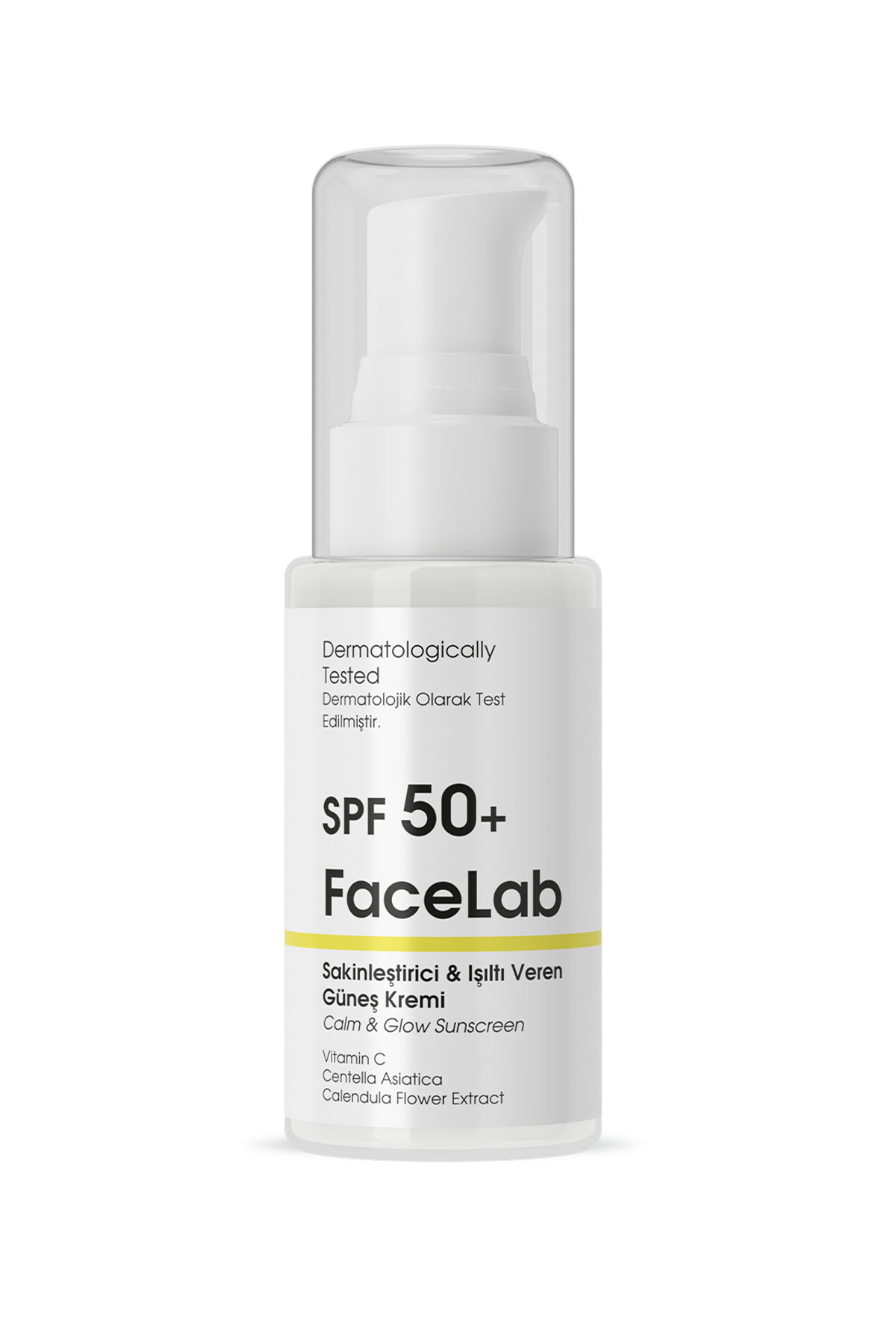 Facelab SPF 50+ Sakinleştirici Işıltı Veren Güneş Kremi