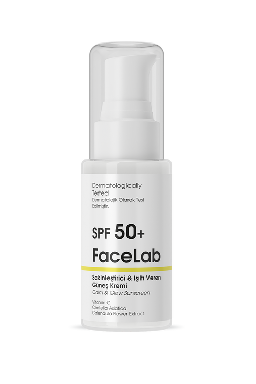 Facelab SPF 50+ Sakinleştirici Işıltı Veren Güneş Kremi
