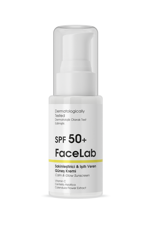 Facelab SPF 50+ Sakinleştirici Işıltı Veren Güneş Kremi