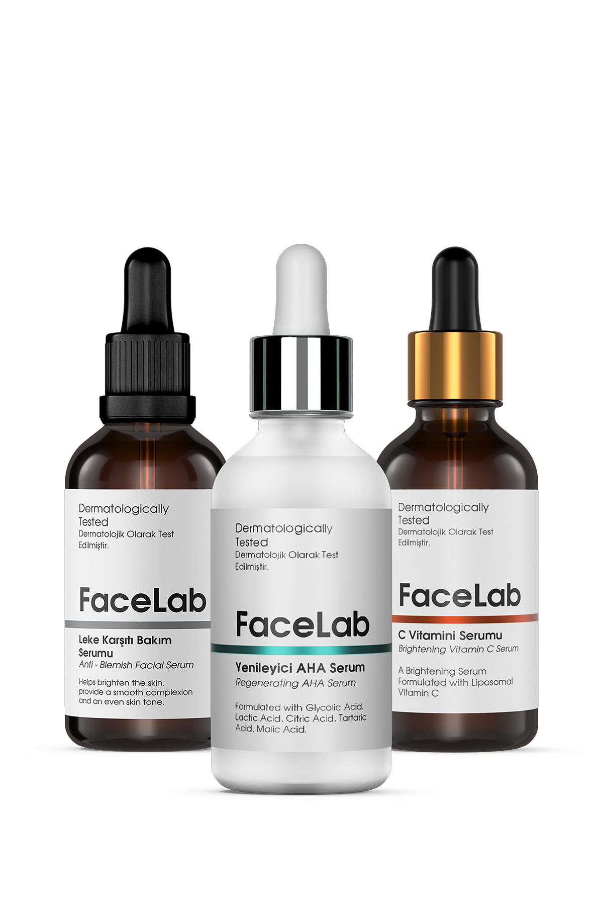 Facelab AHA Yenileyici Peeling & Leke Karşıtı Serum Seti