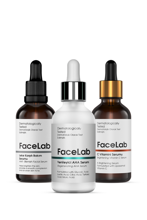 Facelab AHA Yenileyici Peeling & Leke Karşıtı Serum Seti