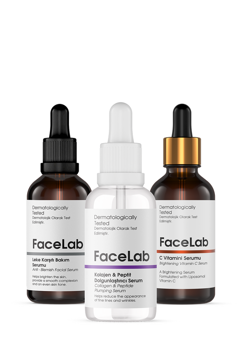 Facelab Kolajen & C Vitamini Leke Karşıtı Bakım Seti – 3'lü
