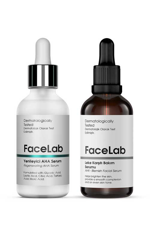 Facelab AHA Peeling & Leke Karşıtı Bakım Seti