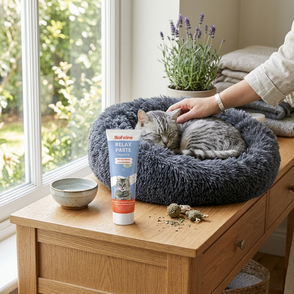 Kediler İçin Sakinleştirici Relax Macunu 30 g – Stres Azaltıcı | Deneme Boy | BioFeline