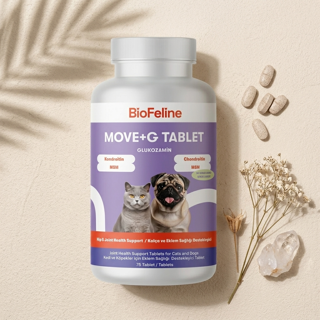 Kedi & Köpek İçin Eklem Destek Tableti – Glukozamin, Hareket Sağlığı | BioFeline