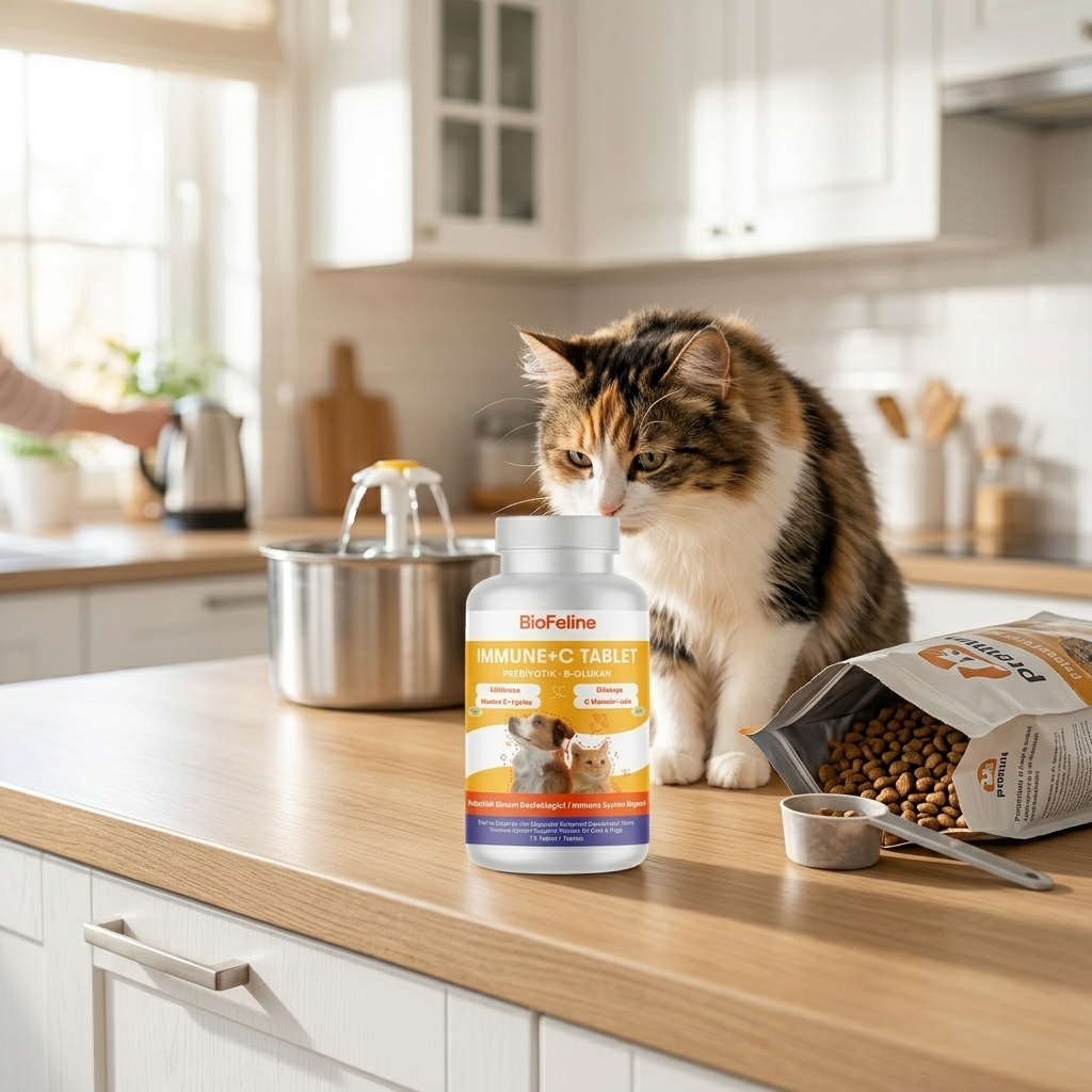 Kedi & Köpek İçin Bağışıklık Güçlendirici Tablet – Direnç Desteği | BioFeline