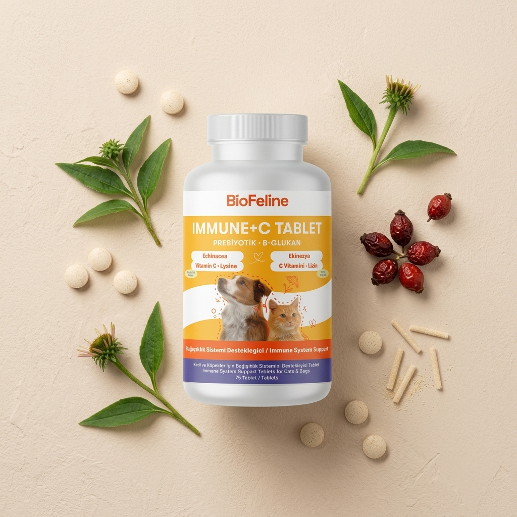 Kedi & Köpek İçin Bağışıklık Güçlendirici Tablet – Direnç Desteği | BioFeline