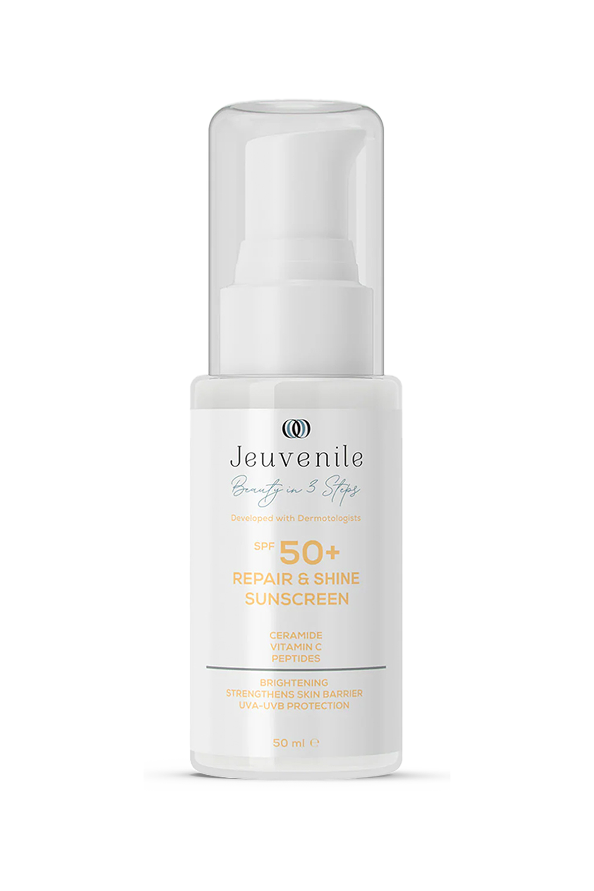 Jeuvenile SPF 50+ Işıltı Veren Onarıcı Güneş Kremi