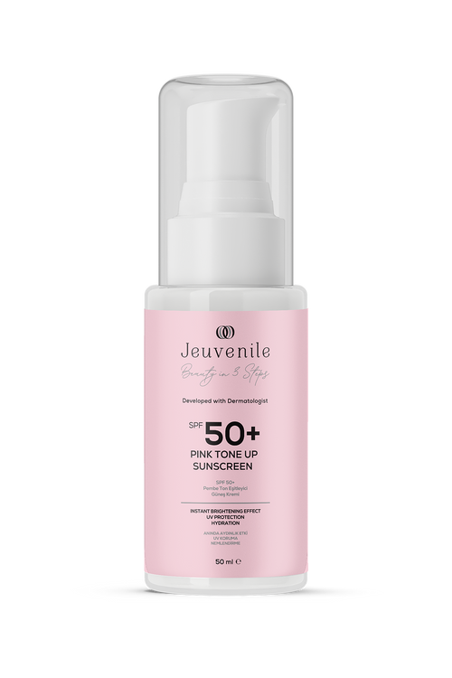 Jeuvenile SPF 50+ Centella Renkli Güneş Kremi – Pembe Ton