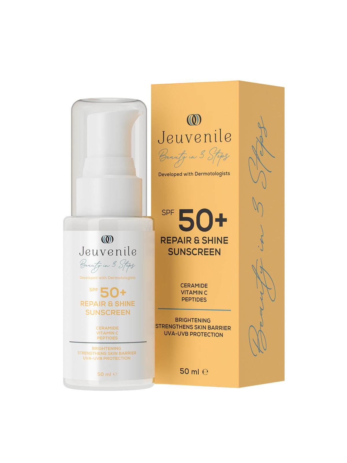 SPF 50+ Ceramide ve Vitamin C İÇERİKLİ Güneş Kremİ