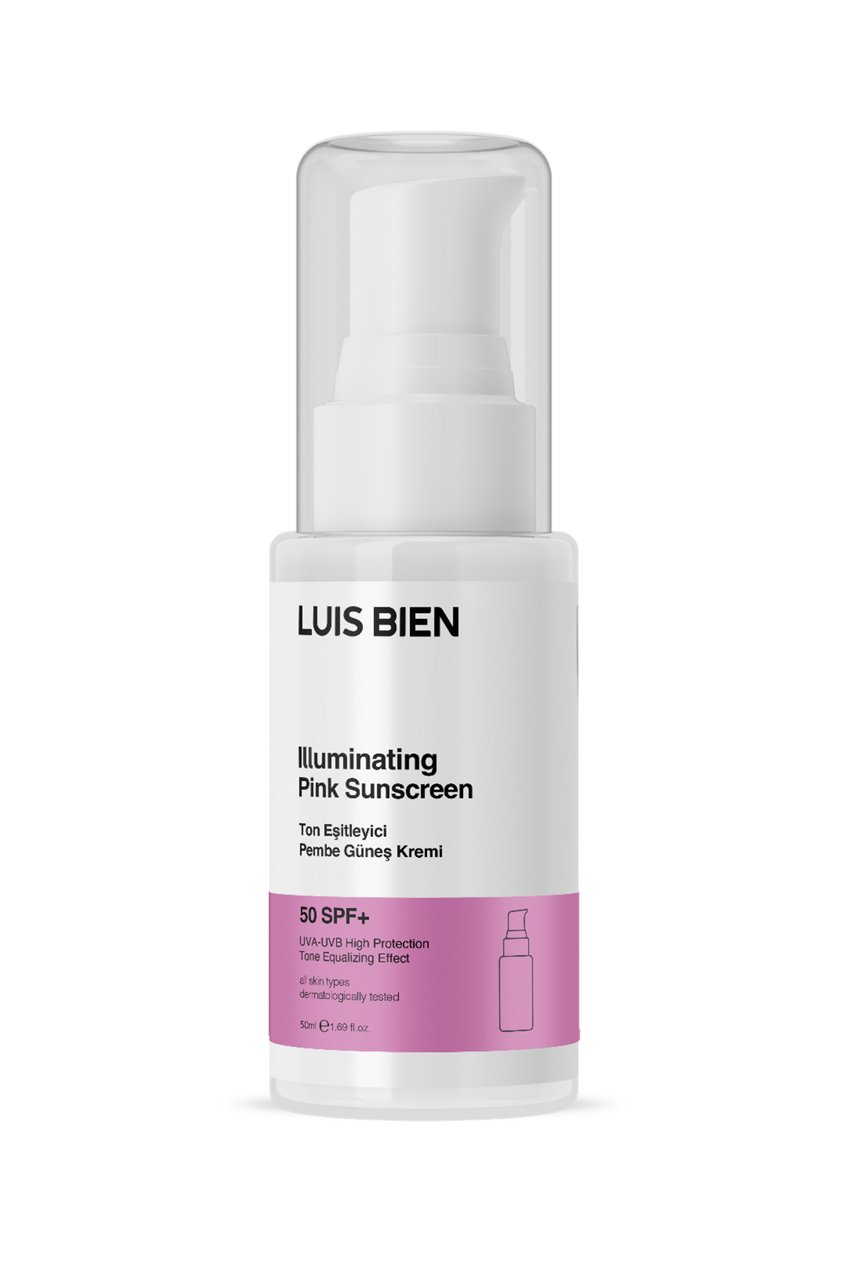 Luis Bien Pembe SPF 50+ Ton Eşitleyici Güneş Kremi 50 ml