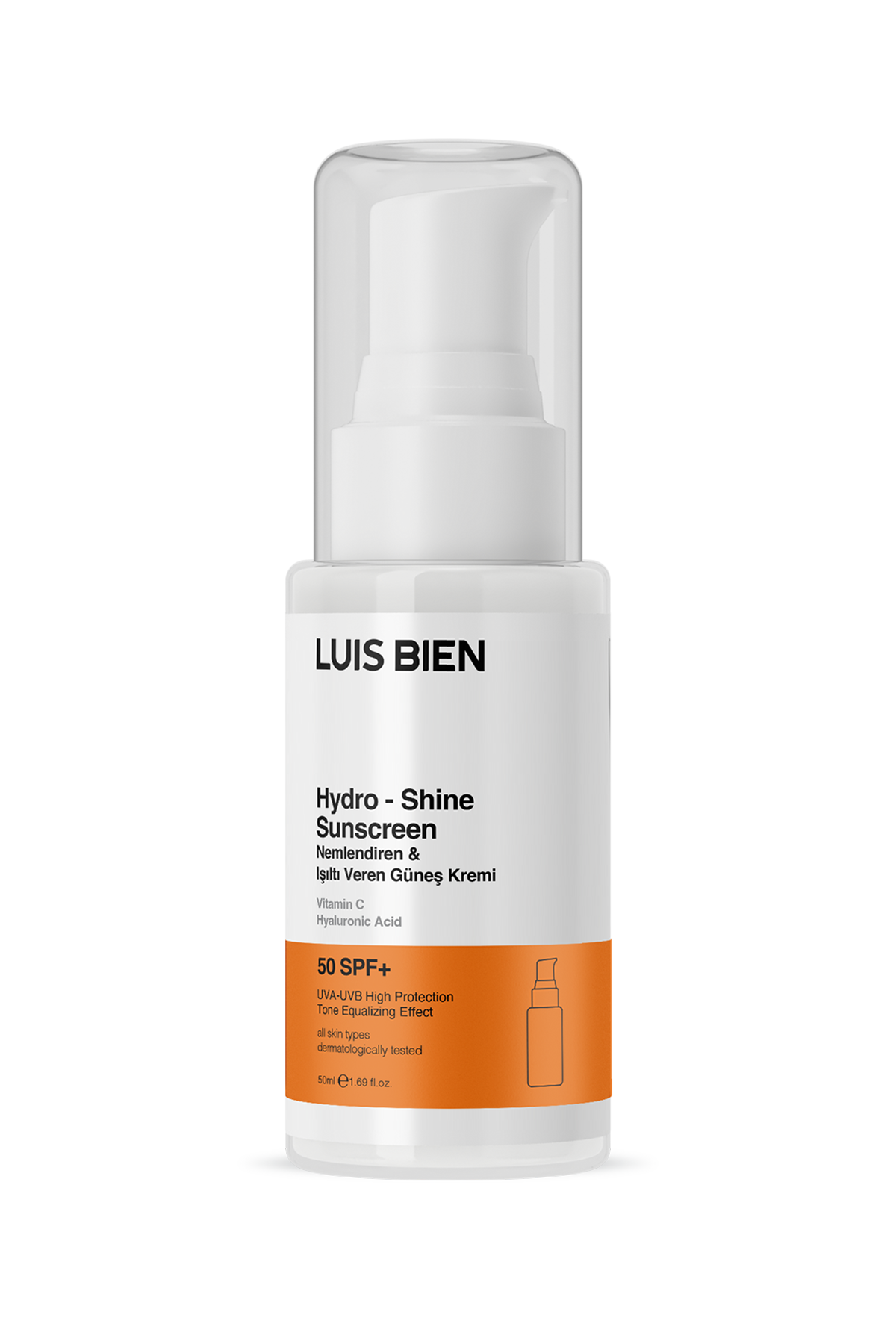 Luis Bien SPF 50+ Işıltı Veren Nemlendirici Güneş Kremi 50 ml