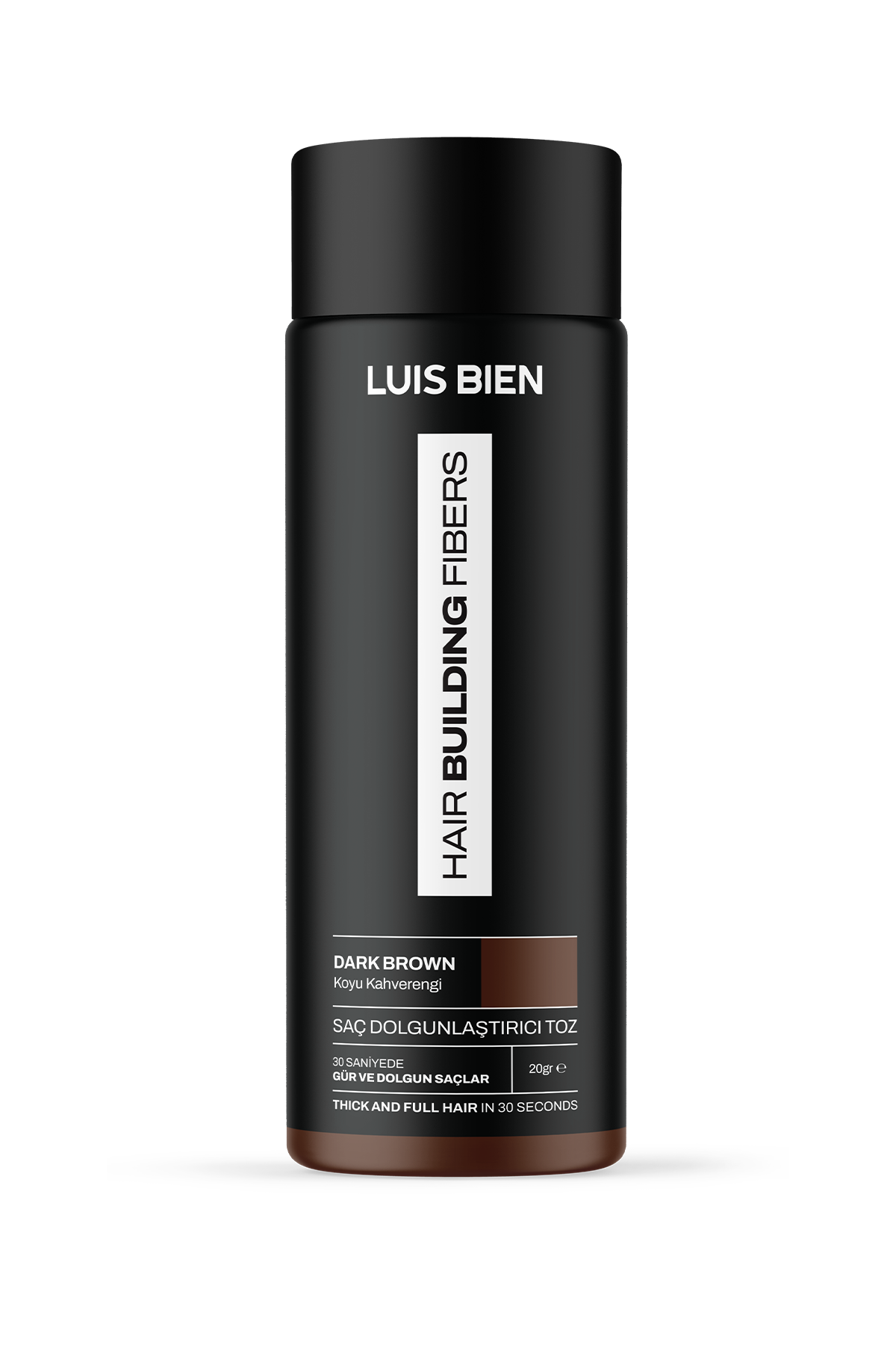 Luis Bien Saç Dolgunlaştırıcı Fiber Toz – Koyu Kahverengi