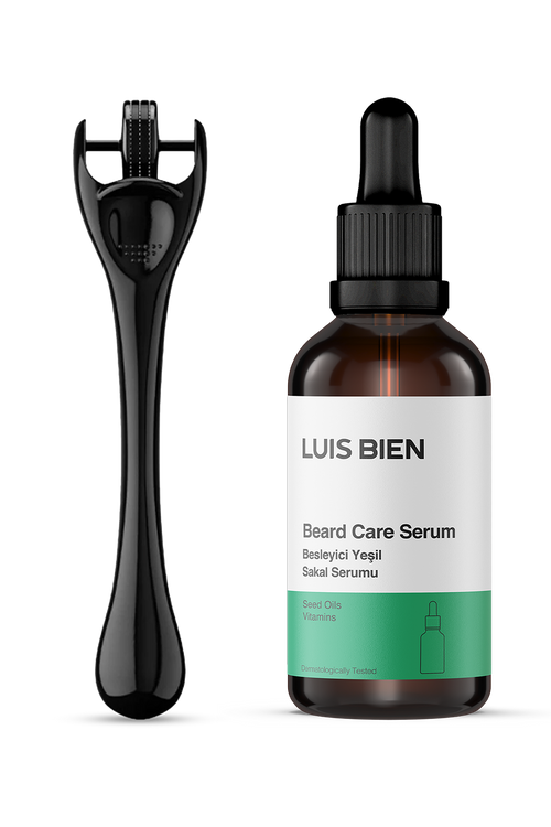 Luis Bien Sakal Güçlendirici Set – Yeşil Serum + Dermaroller