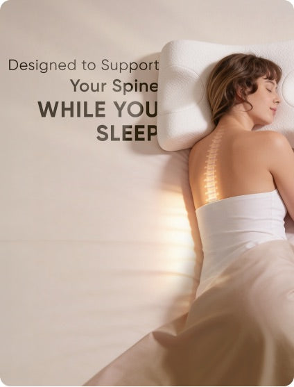 DESIGNED TO SUPPORT YOUR SPINE WHILE YOU SLEEP
